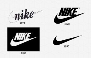 Nike cũng trải qua nhiều logo